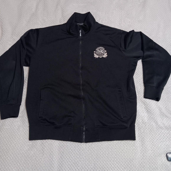 Y2K Vintage Hip Hop  Streetwear Full Zip Collared‎ ROCAWEAR Sweatshirt Men's XL - Picture 1 of 16